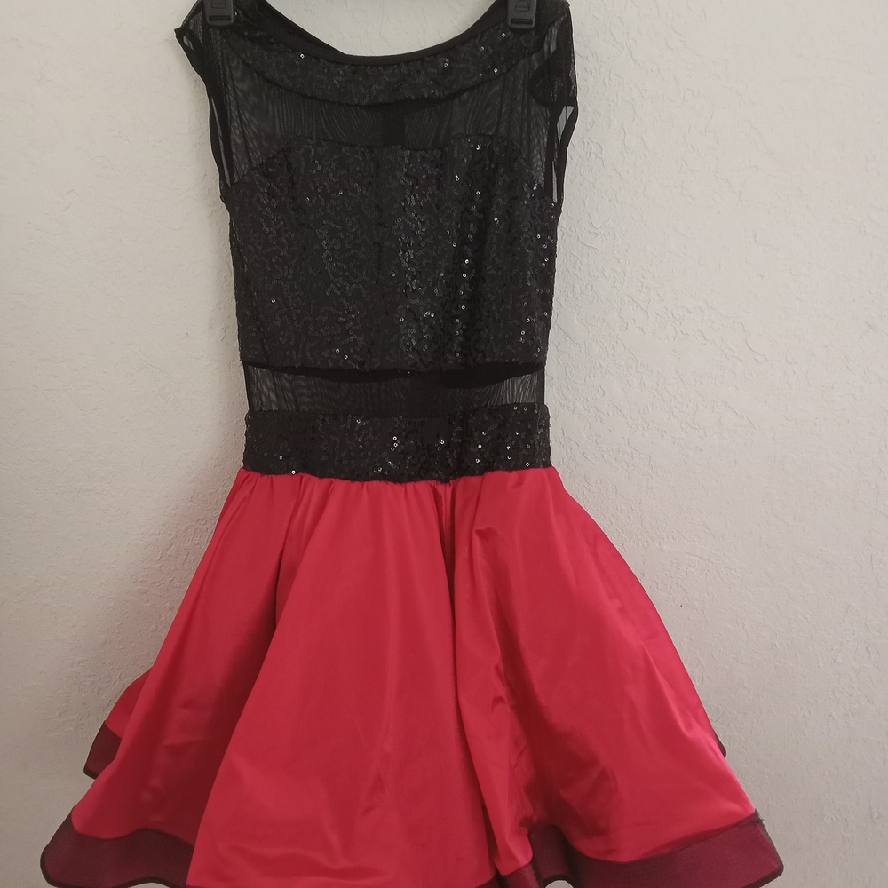Weissman Black Sequin Bodice Dress